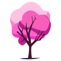 Spring tree nature illustration, cheery blossom pink png