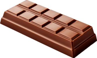 AI generated piece of sweet tasty chocolate bar png