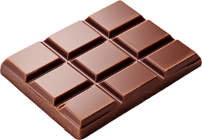 ai generado pedazo de dulce sabroso chocolate bar png