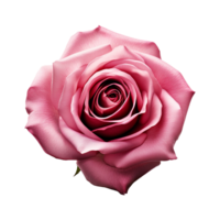 ai generiert rot Rose isoliert auf transparent Hintergrund png