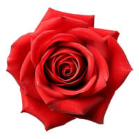 ai généré rouge Rose isolé sur transparent Contexte png