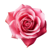 ai generiert rot Rose isoliert auf transparent Hintergrund png