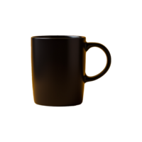 AI generated Realistic coffee mug on transparent background png