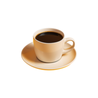 AI generated Realistic coffee mug on transparent background png