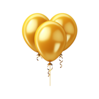 AI generated Party decorative baloon isolated on transparent background png