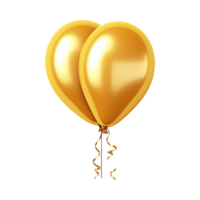 AI generated Party decorative baloon isolated on transparent background png