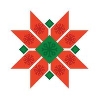 Paper Snowflake Norwegian National Holiday Pattern vector