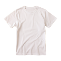 ai generado blanco camiseta aislado en transparente antecedentes png