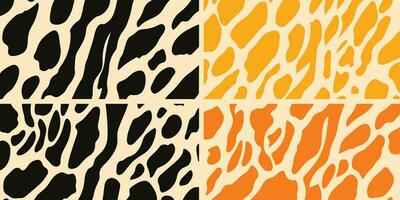 Set of Animal Skin Pattern vector