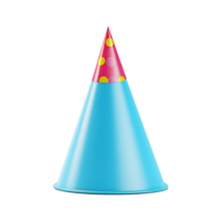 AI generated Colored birthday cap isolated on transparent background png