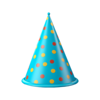 AI generated Colored birthday cap isolated on transparent background png