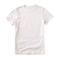 ai generiert Weiß T-Shirt isoliert auf transparent Hintergrund png