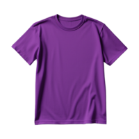ai generiert lila T-Shirt isoliert auf transparent backgrou png