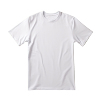 ai gerado branco camiseta isolado em transparente fundo png