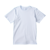 ai generiert Weiß T-Shirt isoliert auf transparent Hintergrund png