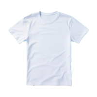 ai generado blanco camiseta aislado en transparente antecedentes png