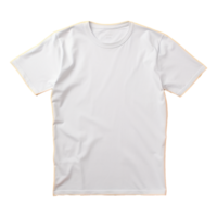 ai generato bianca maglietta isolato su trasparente sfondo png