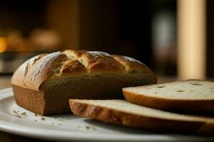 AI generated Bread crust. Pro Photo