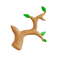 3d branch with transparent background, spring season 3d set png