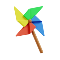 3d pinwheel met transparant achtergrond, voorjaar seizoen 3d reeks png