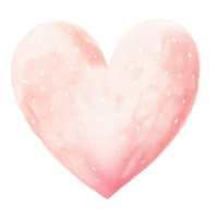 AI generated Pink Pastel Boho Heart and Polka Dots on isolated background. png