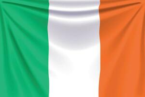 back flag ireland vector