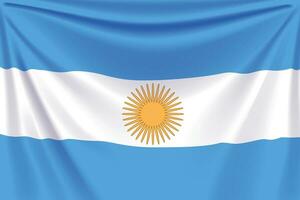 back flag argentina vector