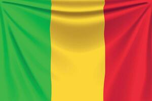 back flag mali vector