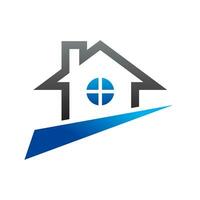 Home or house logo. Abstract house logo. Suitable for Real Estate, Construction, Architecture and Building Logos. Vector logo template.