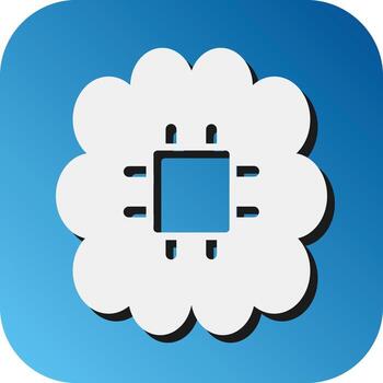 Machine Learning Vector Glyph Gradient Background Icon For Personal And Commercial Use.