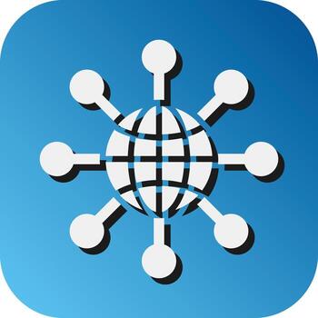Networking Vector Glyph Gradient Background Icon For Personal And Commercial Use.