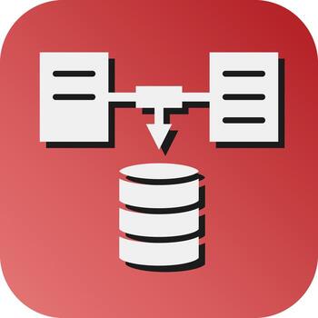 Data Collection Vector Glyph Gradient Background Icon For Personal And Commercial Use.