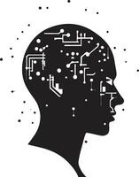 Smart Code Creating AI Logos Virtual Intellect AI Logo Vector
