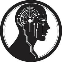 Digital Cognition AI Vector Art Logic Matrix Logo Design for AI