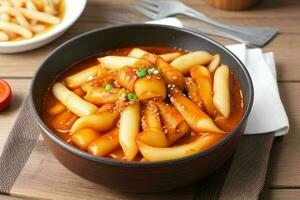 AI generated tteokbokki. Pro Photo