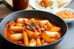 AI generated tteokbokki. Pro Photo