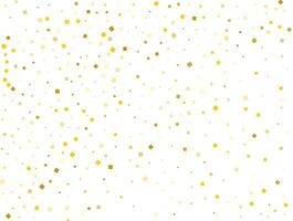 Gender Neutral Gold Square Confetti. Vector illustration