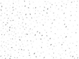 Luxury silver Rectangular glitter confetti background. White festive texture. vector