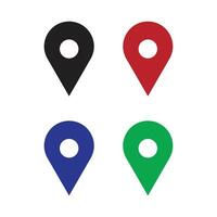 Location set icon. house icon vector