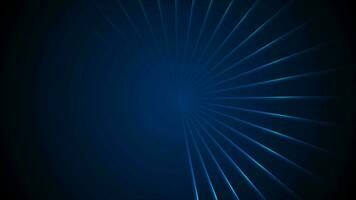 glühend Blau Neon- Wird geladen warten Beleuchtung Strahlen Video Animation