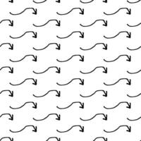 Seamless pattern with doodle arrows vector