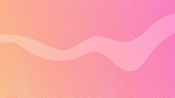 Modern colorful gradient background with wave lines vector