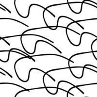 Seamless pattern with sketch squiggle vector