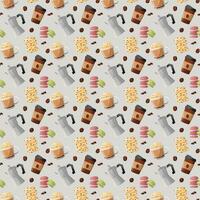 coffee element pattern vector
