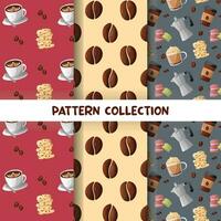 vector coffee pattern collection