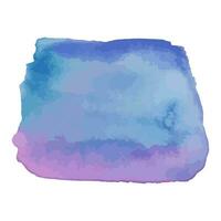 Abstract watercolor hand drawn texture, isolated on white background, blue purple watercolor texture backdrop vector