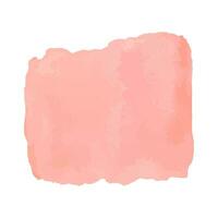 Abstract watercolor hand drawn texture, isolated on white background, pink skin color, delicate watercolor texture backdrop vector