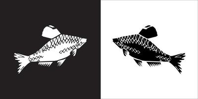 Illustration vector graphics of fish icon