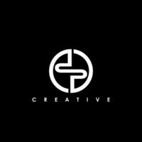 DP Letter Initial Logo Design Template Vector Illustration