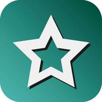Star Vector Glyph Gradient Background Icon For Personal And Commercial Use.